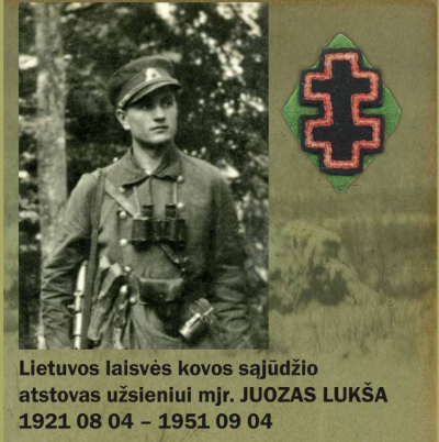 Lankstinukas. „Lietuvos laisvės kovos sąjūdžio atstovas užsieniui mjr. Juozas Lukša 1921 08 04 – 1951 09 04“, KAM, 2021