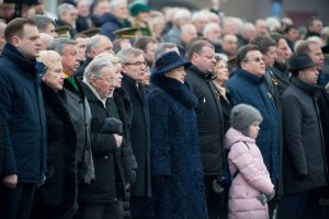  Iškilminga Lietuvos vėliavos pakėlimo ceremonija Nepriklausomybės aikštėje