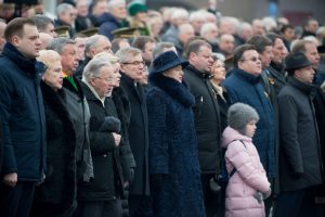  Iškilminga Lietuvos vėliavos pakėlimo ceremonija Nepriklausomybės aikštėje