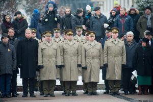  Iškilminga Lietuvos vėliavos pakėlimo ceremonija Nepriklausomybės aikštėje