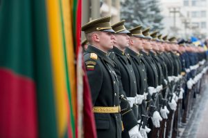  Iškilminga Lietuvos vėliavos pakėlimo ceremonija Nepriklausomybės aikštėje