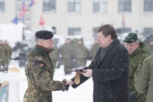  Rukloje pažymėtos antrosios NATO priešakinių pajėgų bataliono metinės