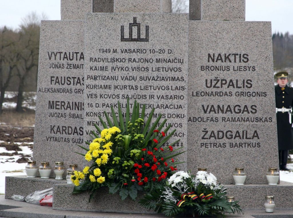 Minaičiuose minimos 1949–ųjų Lietuvos laisvės kovos Nepriklausomybės deklaracijos 70-osios metinės