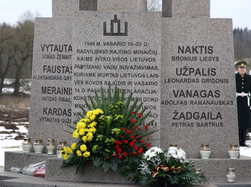 Minaičiuose minimos 1949–ųjų Lietuvos laisvės kovos Nepriklausomybės deklaracijos 70-osios metinės