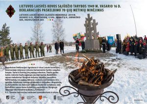  Minaičiuose minimos 1949–ųjų Lietuvos laisvės kovos Nepriklausomybės deklaracijos 70-osios metinės