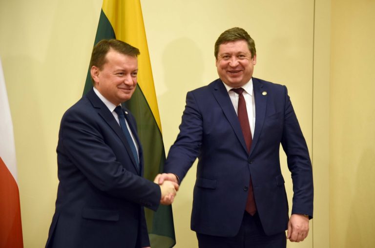 Minister R. Karoblis on a visit to Poland in the delegation of the President of the Republic of Lithuania