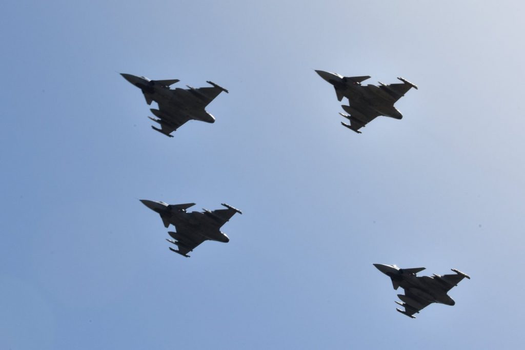 Data on interceptions of aircraft completed near the Baltic States' borders on May 11–17, 2026
