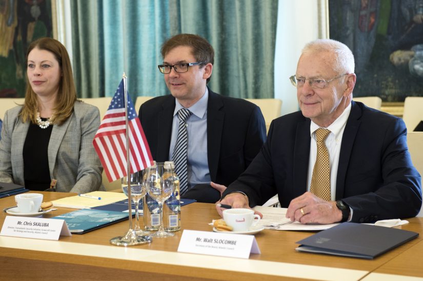 Representatives of the Atlantic Council, influential U.S. think-tank, on a visit in Lithuania