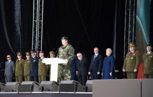  Krašto apsaugos ministras R. Karoblis: „Nei karai, nei okupacijos nesugebėjo palaužti šauliškos dvasios“
