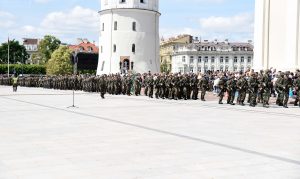  Krašto apsaugos ministras R. Karoblis: „Nei karai, nei okupacijos nesugebėjo palaužti šauliškos dvasios“