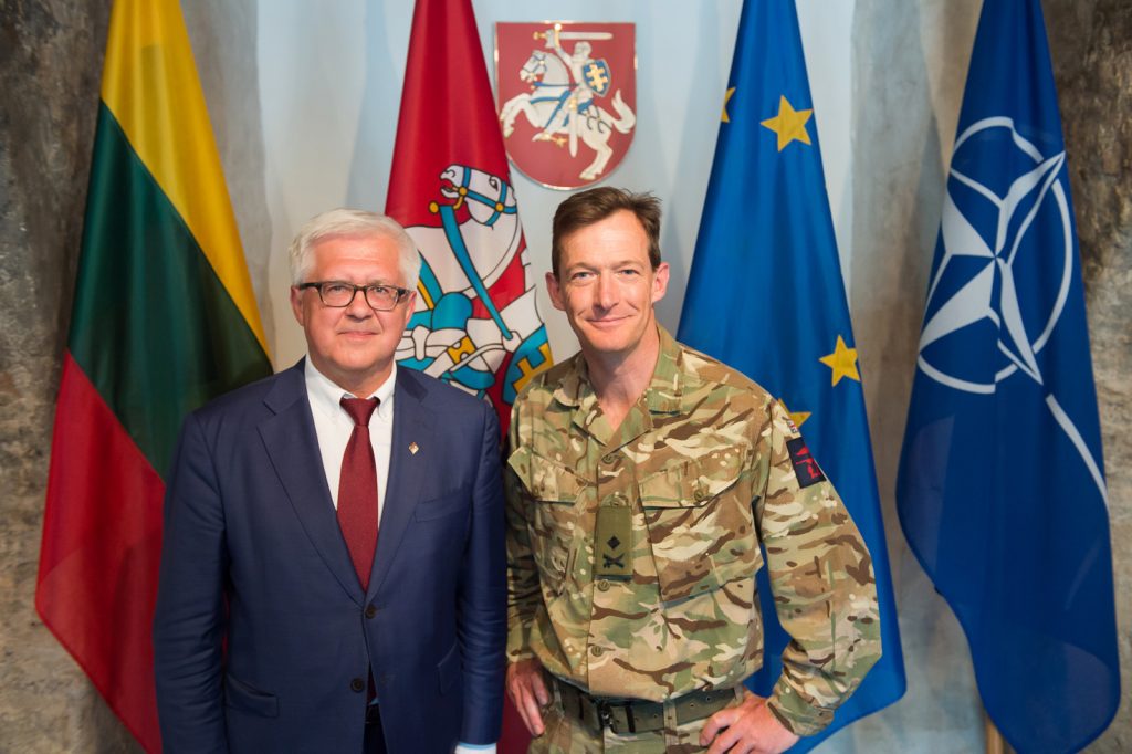 The new Standing Joint Force Commander Gen Jones on his first visit to Lithuania
