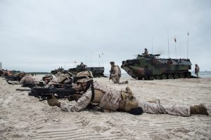  Nemirsetos paplūdimyje vyko pratybų BALTOPS 2019 karių išsilaipinimo operacija