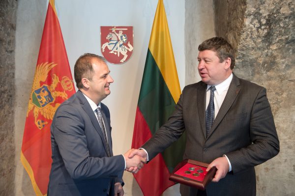  Aptartas Lietuvos ir Juodkalnijos bendradarbiavimas saugumo srityje