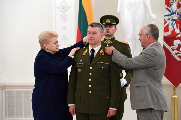  Naujojo Lietuvos kariuomenės vado generolo majoro Valdemaro Rupšio inauguracija