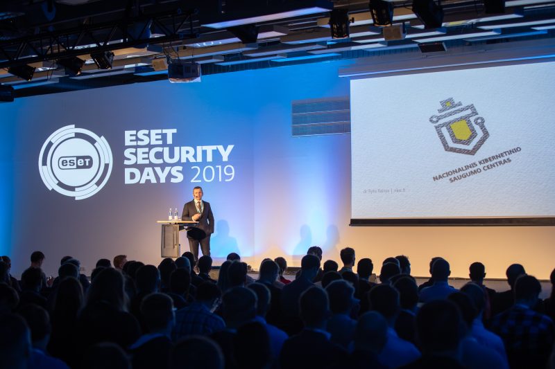 Tarptautinio kibernetinio saugumo konferencijoje „ESET Security Day 2019“ – pranešimą skaitys Nacionalinio kibernetinio saugumo centro direktorius