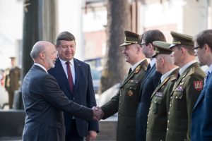  Krašto apsaugos ministras R. Karoblis: „Bendradarbiavimas su Pensilvanijos nacionaline gvardija šiandien yra kaip niekad aktualus“