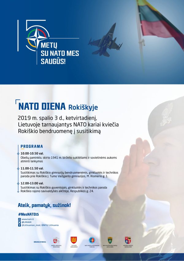  NATO kariai Lietuvoje kviečia į susitikimą Rokiškio bendruomenę – vyks „NATO diena regione“