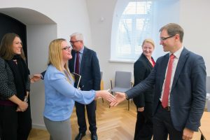  Viceministras V. Umbrasas susitiko su JAV  gynybos departamento atstove