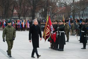  Iškilminga karių rikiuote paminėta Lietuvos kariuomenės diena