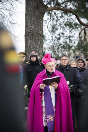  Krašto apsaugos ministerijos ir kariuomenės vadovybė, kariai pagerbė Lietuvos partizano atminimą