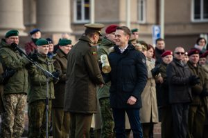  Krašto apsaugos ministras R. Karoblis: „Savanorių pajėgų vaidmuo šalies gynybos ir saugumo srityse yra beribis“