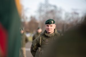  Krašto apsaugos ministras R. Karoblis: „Linkiu visiems „Žemaitijos“ brigados kariams pateisinti vardą, gautą pagerbiant kovinę žemaičių dvasią ir ryžtą“