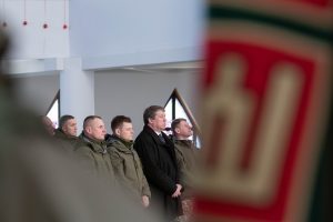  Krašto apsaugos ministras R. Karoblis: „Linkiu visiems „Žemaitijos“ brigados kariams pateisinti vardą, gautą pagerbiant kovinę žemaičių dvasią ir ryžtą“