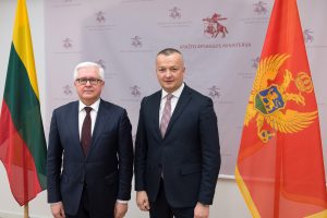  Aptartas Lietuvos ir Juodkalnijos bendradarbiavimas saugumo srityje