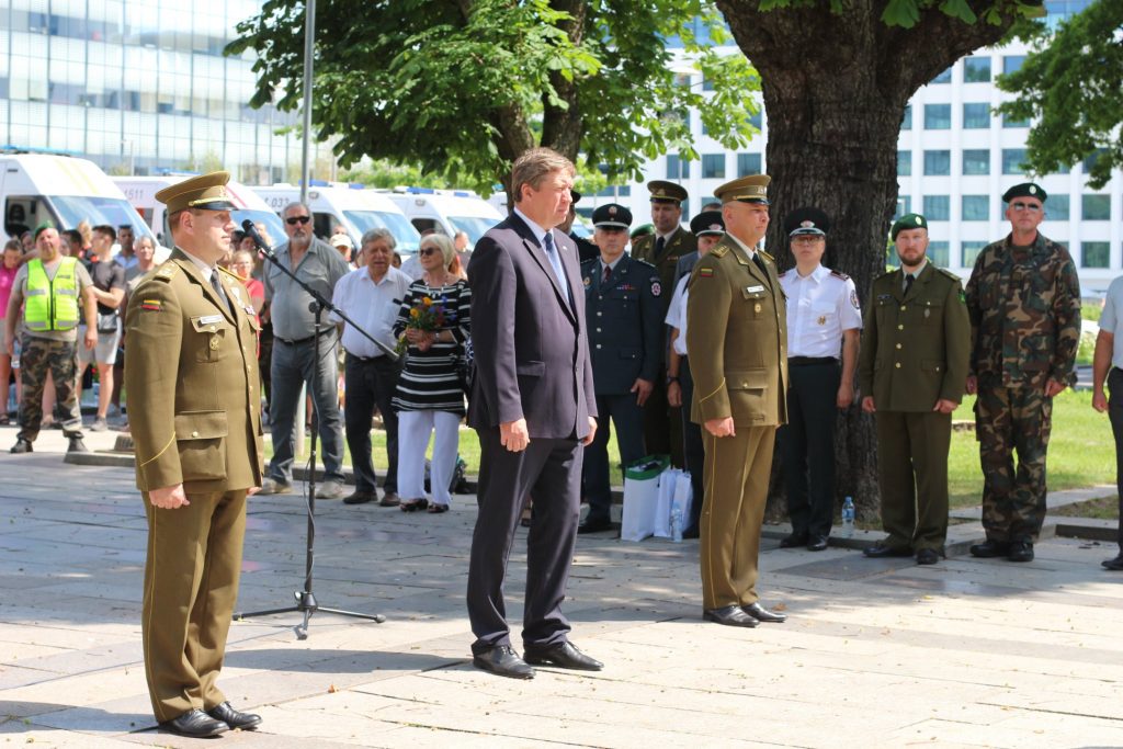 Krašto apsaugos ministras R. Karoblis: „Patrotizmas yra ne jausmas, o veiksmas, ir šauliai yra vienas gražiausių patriotizmo išraiškos pavyzdžių“