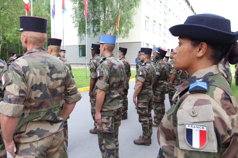 French troops in Lithuania marked Bastille Day