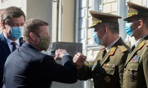  Krašto apsaugos ministras R. Karoblis: „JAV pajėgos Lietuvoje yra itin reikšmingas atgrasymo veiksnys, prisidedantis  prie NATO vykdomų pastangų Baltijos regione“