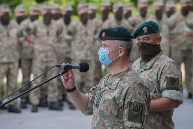  Krašto apsaugos ministras R. Karoblis: „Naujos kareivinės – dar vienas žingsnis modernios Lietuvos kariuomenės link”