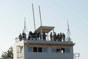  Krašto apsaugos ministras ir JAV ambasadorius Pabradėje susitiko su JAV kariais