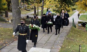  Paminėtos paskutiniojo okupacinei sovietų valdžiai aktyviai besipriešinusio Lietuvos partizano dim. vyr. ltn. Antano Kraujelio-Siaubūno laidotuvių metinės