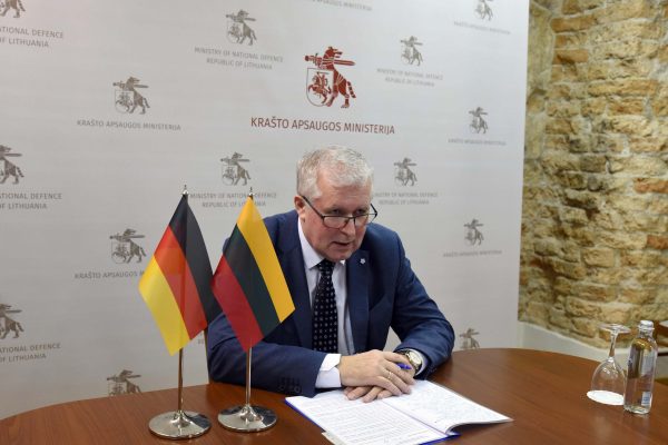  Krašto apsaugos ministras A. Anušauskas: „Sieksime dar tvirtesnio dvišalio bendradarbiavimo su Vokietija“