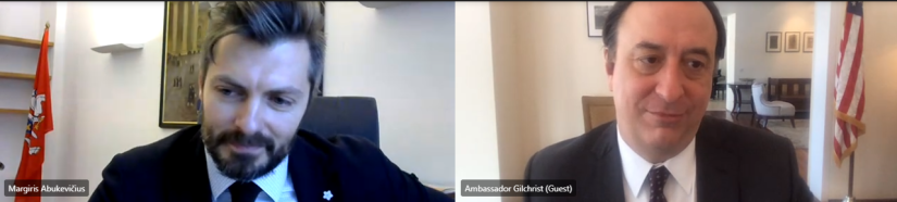 Viceministras M. Abukevičius ir JAV ambasadorius aptarė bendradarbiavimą gynybos srityje