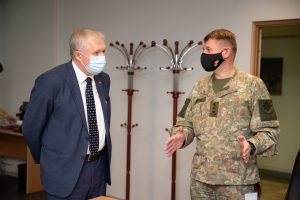  Krašto apsaugos ministras A. Anušauskas pradeda pažintį su krašto apsaugos sistemos padaliniais
