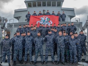  Misija baigta – vadovavimą NATO laivų grupei Lietuva perdavė Nyderlandams