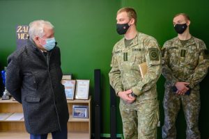  Lietuvos karo akademijoje lankėsi krašto apsaugos ministras A. Anušauskas