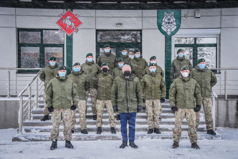  Krašto apsaugos ministras lankėsi Ruklos įguloje