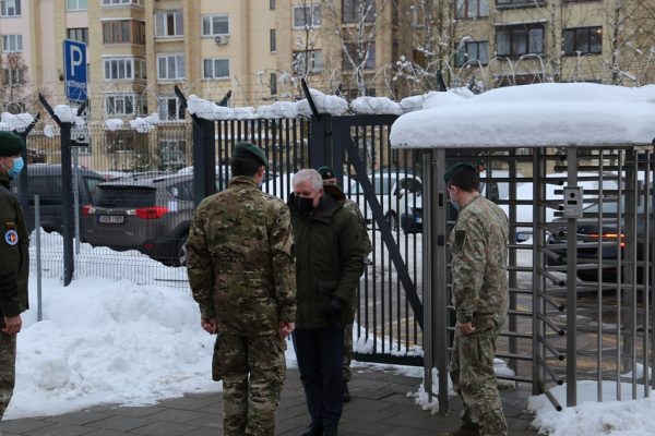  Krašto apsaugos ministras A. Anušauskas susipažino su NATO pajėgų integravimo vieneto veikla Lietuvoje