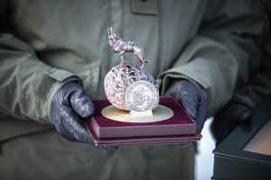  Rukloje vyko NATO priešakinių pajėgų bataliono kovinės grupės vadų pasikeitimo ceremonija