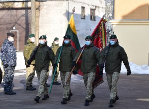  Krašto apsaugos ministras A. Anušauskas sveikina karo medikus su 30-uoju gimtadieniu