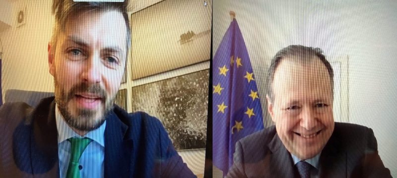 Vice Minister M. Abukevičius discussed cybersecurity initiatives of Lithuania and the EU su with EC representative
