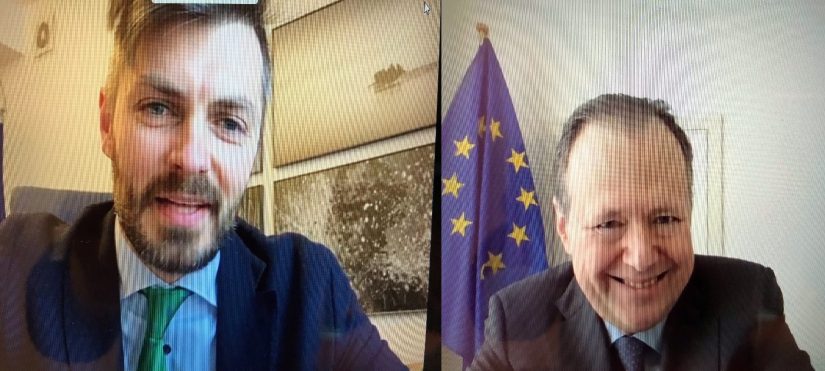 Vice Minister M. Abukevičius discussed cybersecurity initiatives of Lithuania and the EU su with EC representative