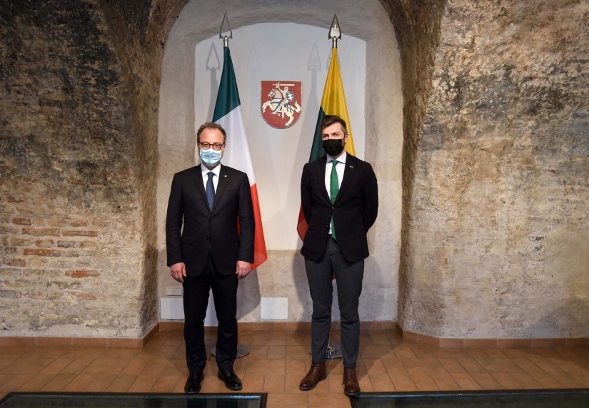 Krašto apsaugos viceministras M. Abukevičius padėkojo Italijai už tęstinį indėlį Baltijos regiono saugumui