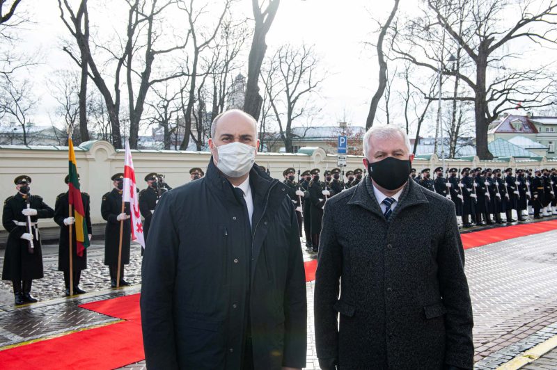 Krašto apsaugos ministras A. Anušauskas susitiko su Sakartvelo gynybos ministru