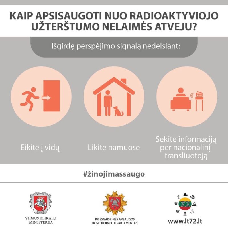 Civilinės saugos pratybos: bus tikrinama, kaip tarnybos pasirengusios reaguoti į branduolinę avariją