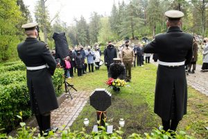  Pašventintas Antano Kraujelio-Siaubūno paminklas