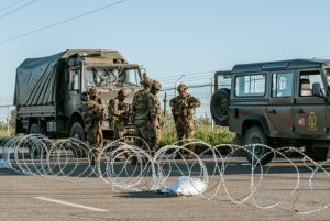  Pratybose „Baltijos tvirtovė 21” – karo laivų manevrai jūroje ir svarbių teritorijų gynyba sausumoje